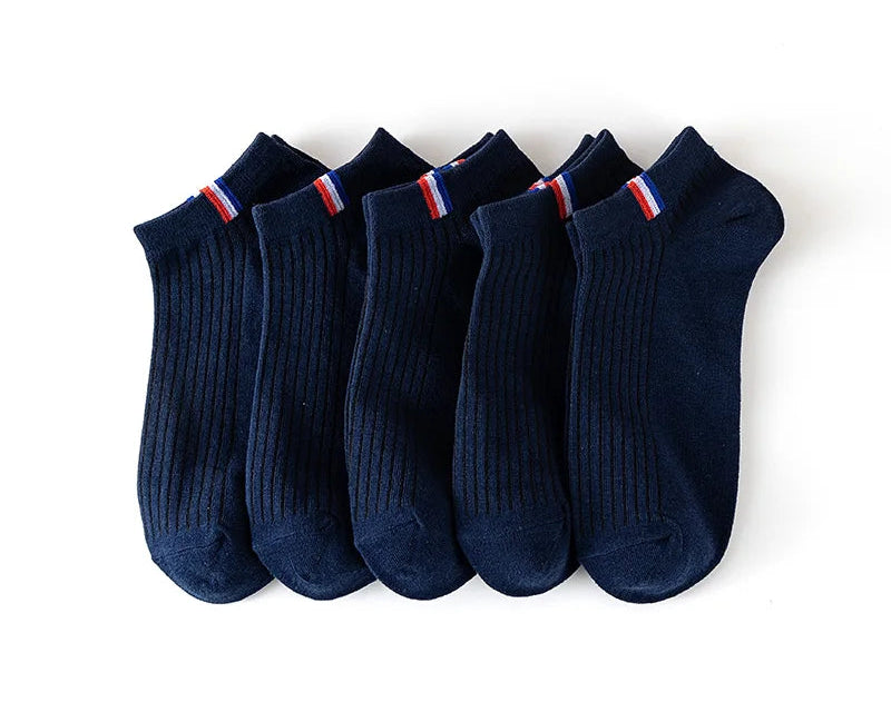 5 Pares de Meias Premium Algodão - Design Europeu