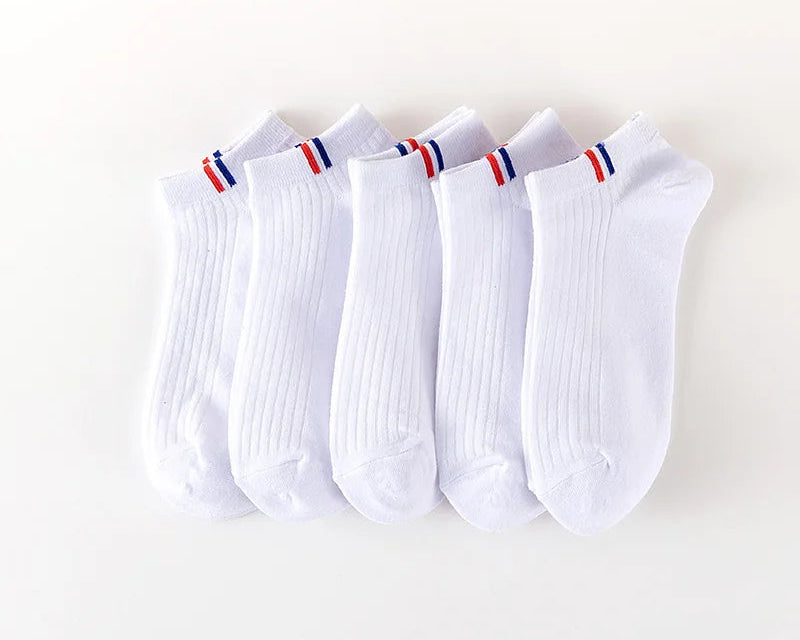 5 Pares de Meias Premium Algodão - Design Europeu