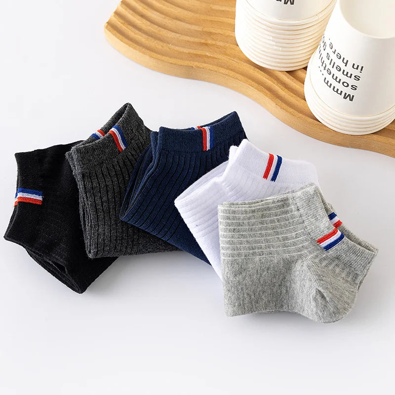 5 Pares de Meias Premium Algodão - Design Europeu