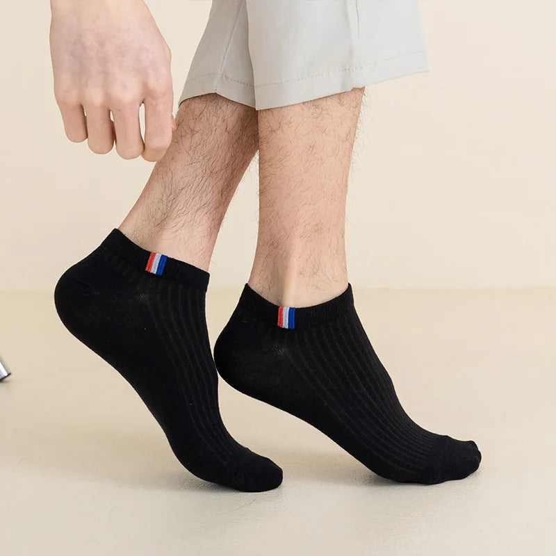 5 Pares de Meias Premium Algodão - Design Europeu
