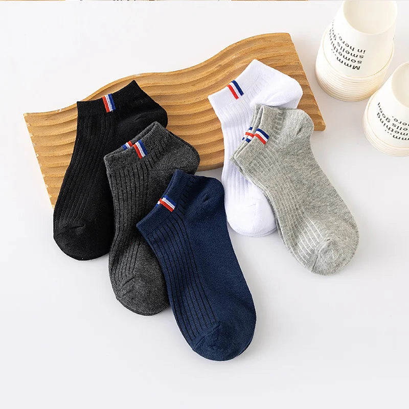 5 Pares de Meias Premium Algodão - Design Europeu