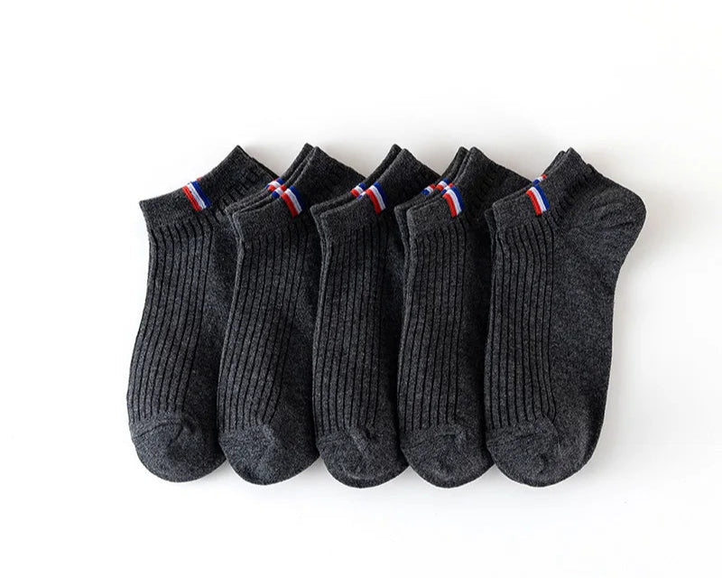 5 Pares de Meias Premium Algodão - Design Europeu