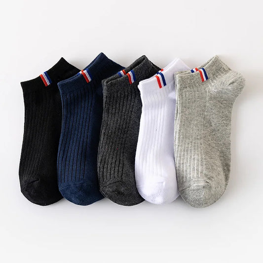5 Pares de Meias Premium Algodão - Design Europeu